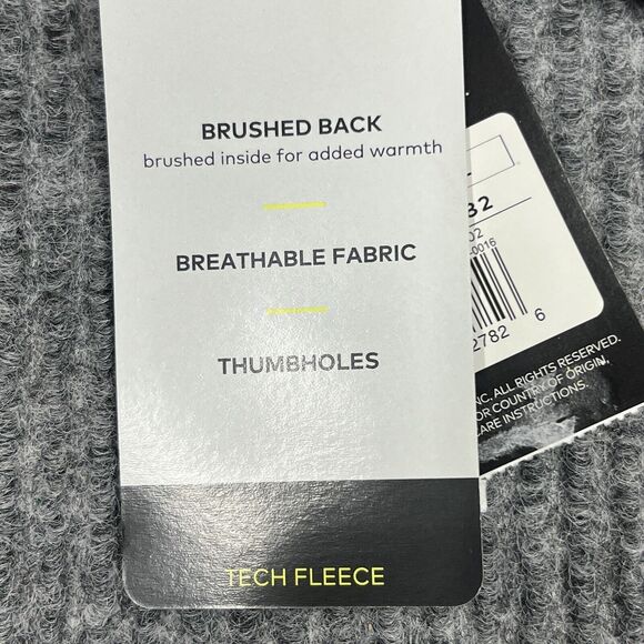 Champion C9 Front Zip Jacket Women Large Grey Herringbone Tech Fleece Thumbholes - Picture 10 of 16